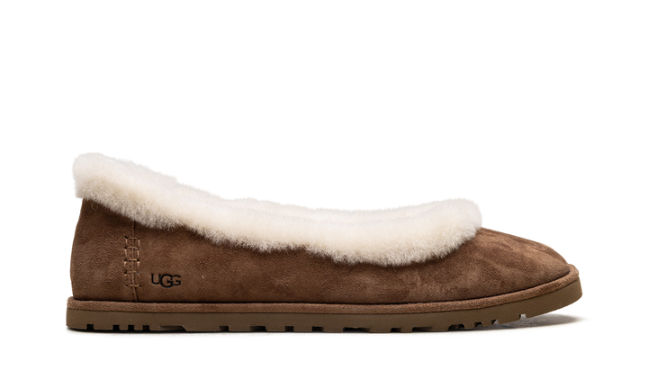 UGG ZORA BALLET FLAT CHESTNUT WOMENS