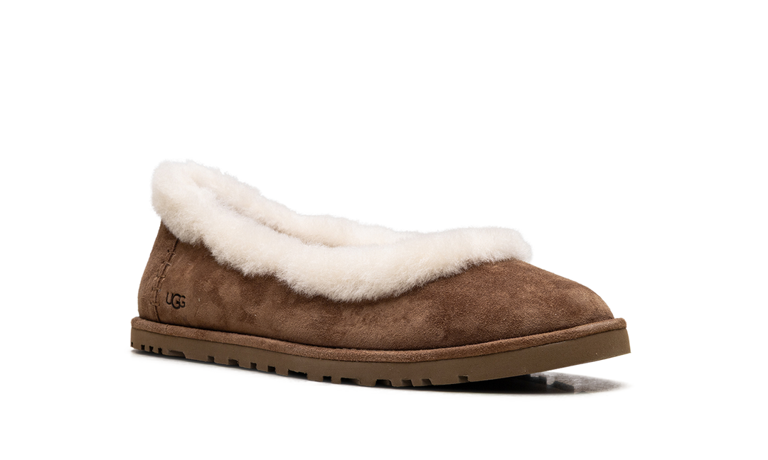 UGG ZORA BALLET FLAT CHESTNUT WOMENS