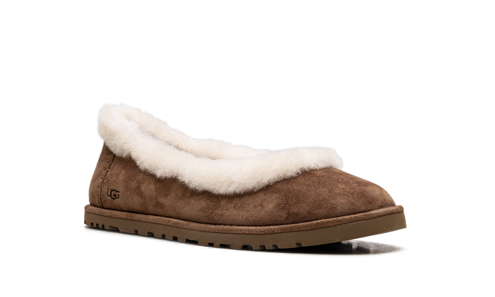 UGG ZORA BALLET FLAT CHESTNUT WOMENS