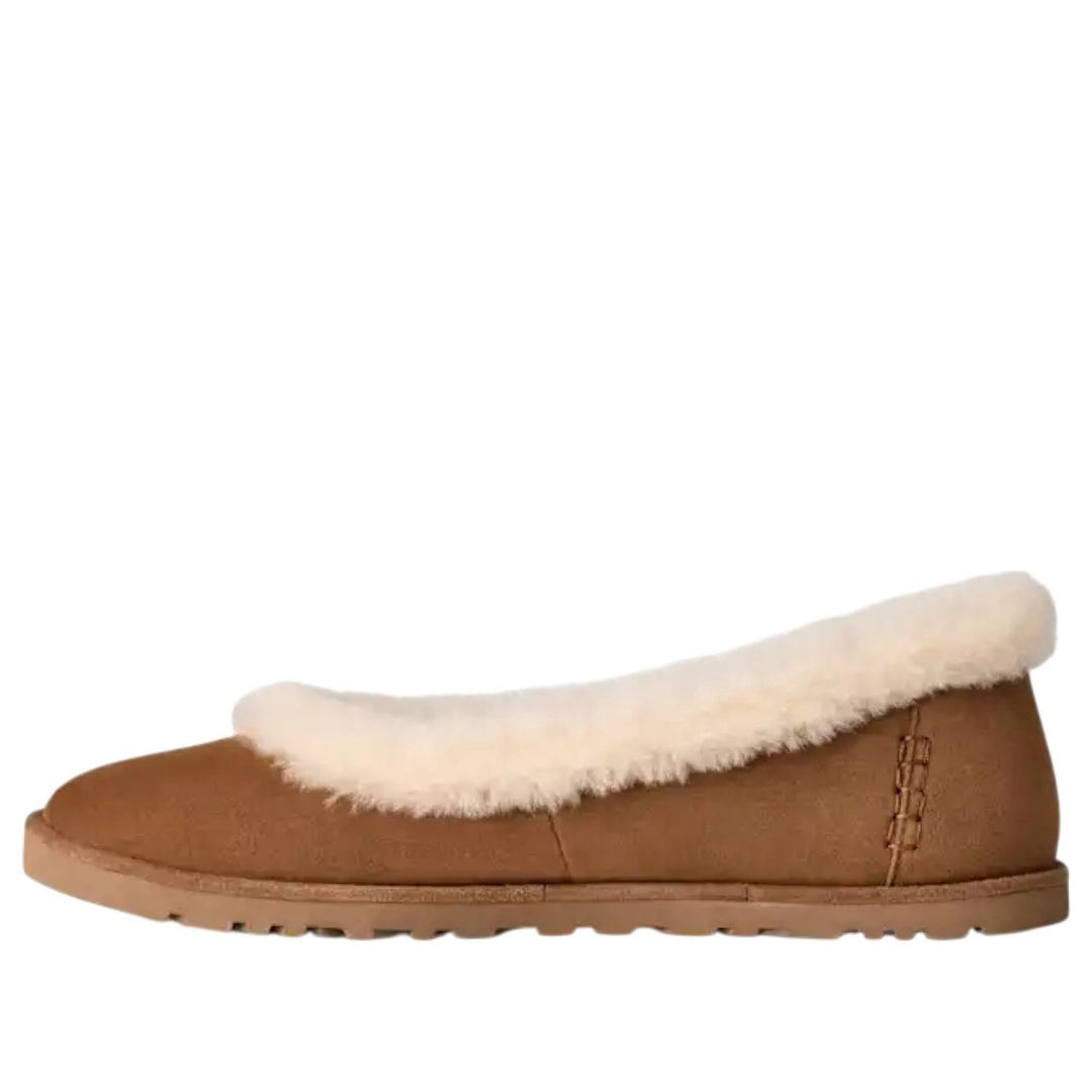 UGG ZORA BALLET FLAT CHESTNUT WOMENS