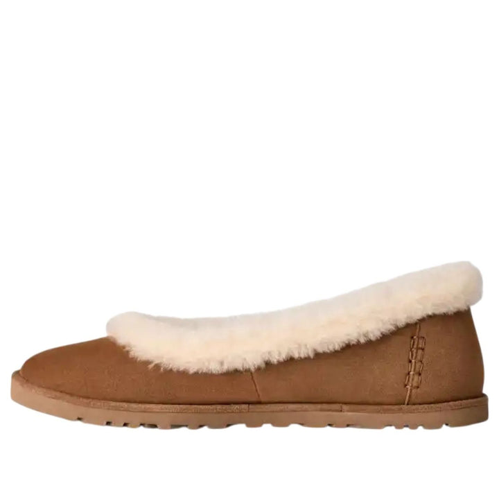 UGG ZORA BALLET FLAT CHESTNUT WOMENS