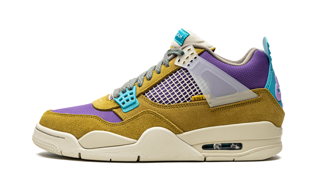 UNION X AIR JORDAN 4 30TH ANNIVERSARY DESERT MOSS TURQUOISE BLUE