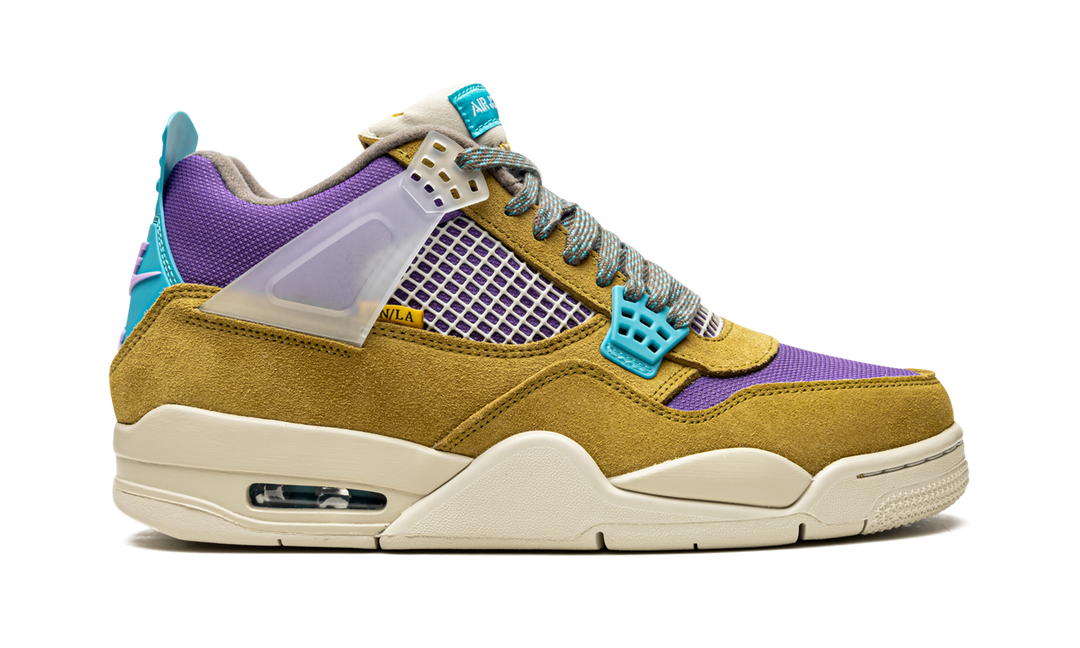 UNION X AIR JORDAN 4 30TH ANNIVERSARY DESERT MOSS TURQUOISE BLUE