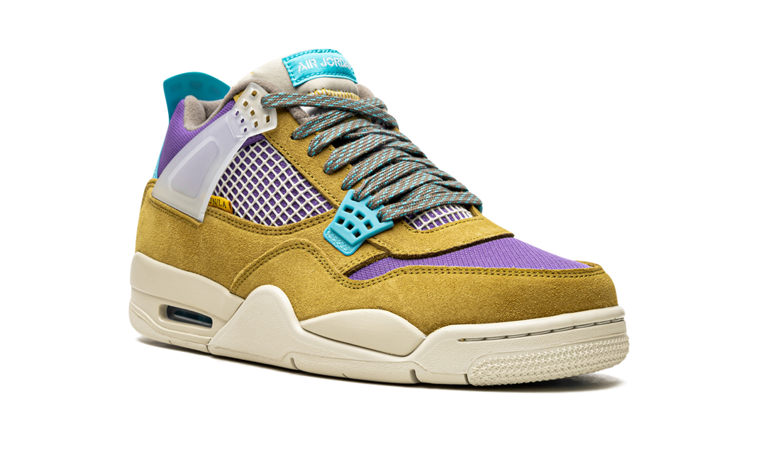 UNION X AIR JORDAN 4 30TH ANNIVERSARY DESERT MOSS TURQUOISE BLUE