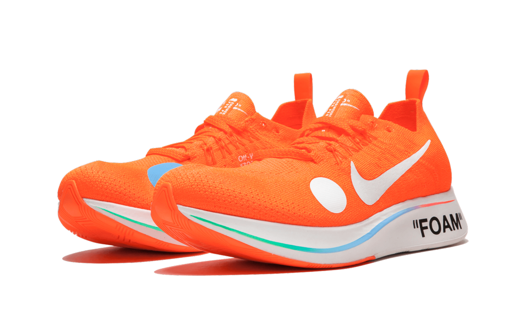 NIKE ZOOM FLY MERCURIAL FLYKNIT TOTAL ORANGE X OFF-WHITE
